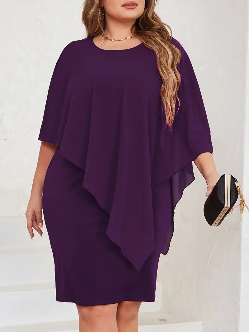 Asymmetrical Sleeve Dress