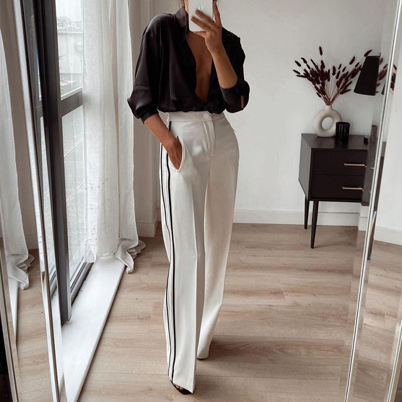 American Fashion Cool Straight-leg Trousers Suit