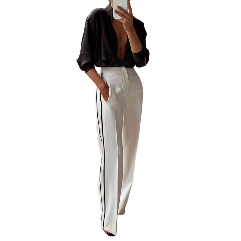 American Fashion Cool Straight-leg Trousers Suit